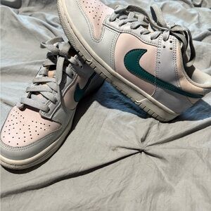 Nike Teal and Pink Athletic Shoes